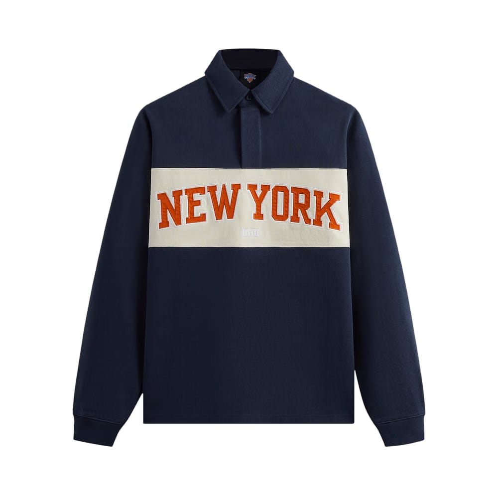 Kith For The New York Knicks Long-Sleeve Rugby Shirt Nocturnal