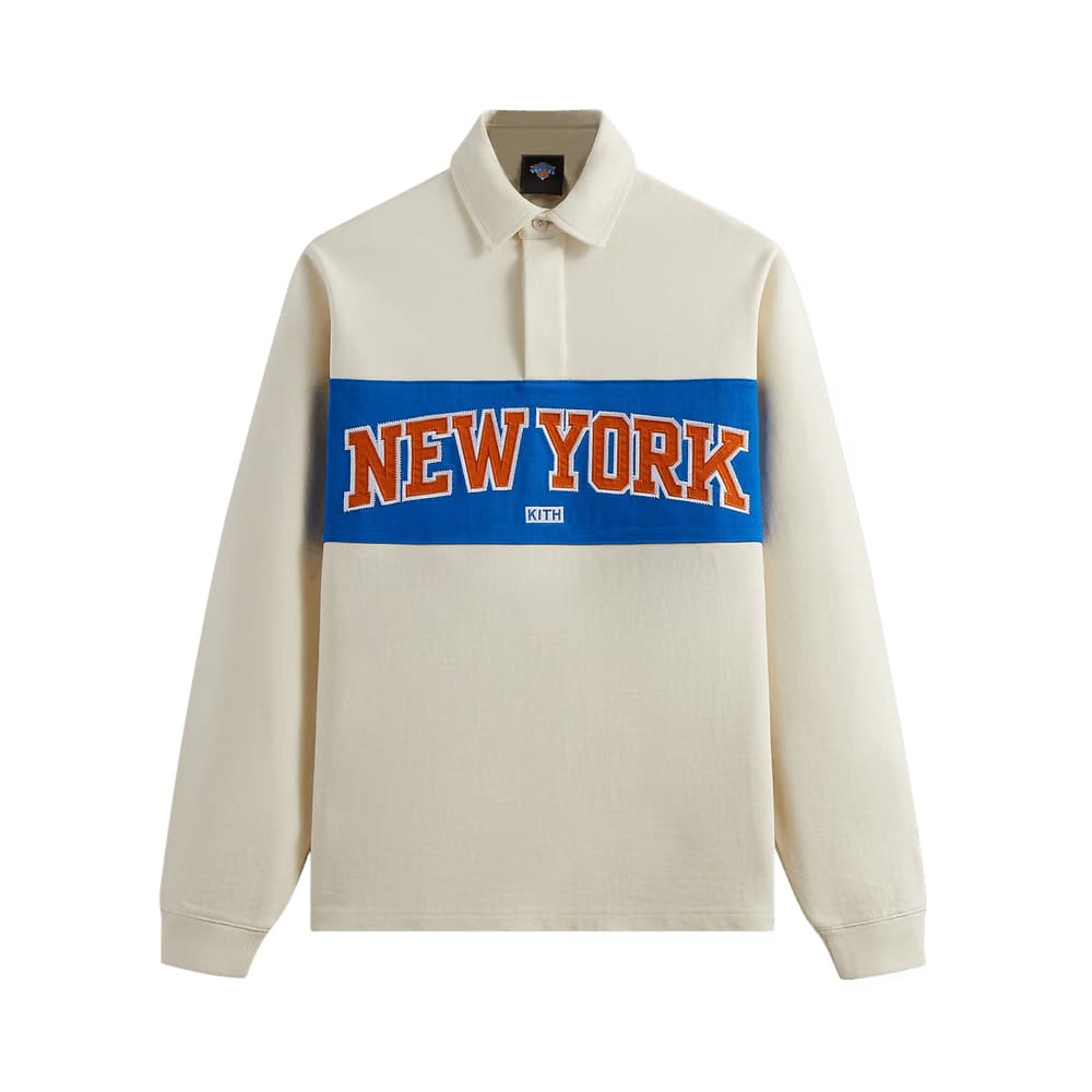 Kith For The New York Knicks Long-Sleeve Rugby Shirt Silk