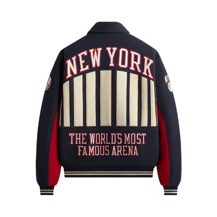Kith For The New York Knicks Madison Square Garden Wool Varsity Jacket Nocturnal