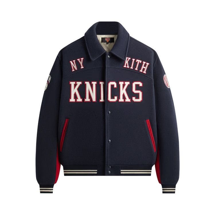 Kith For The New York Knicks Madison Square Garden Wool Varsity Jacket Nocturnal