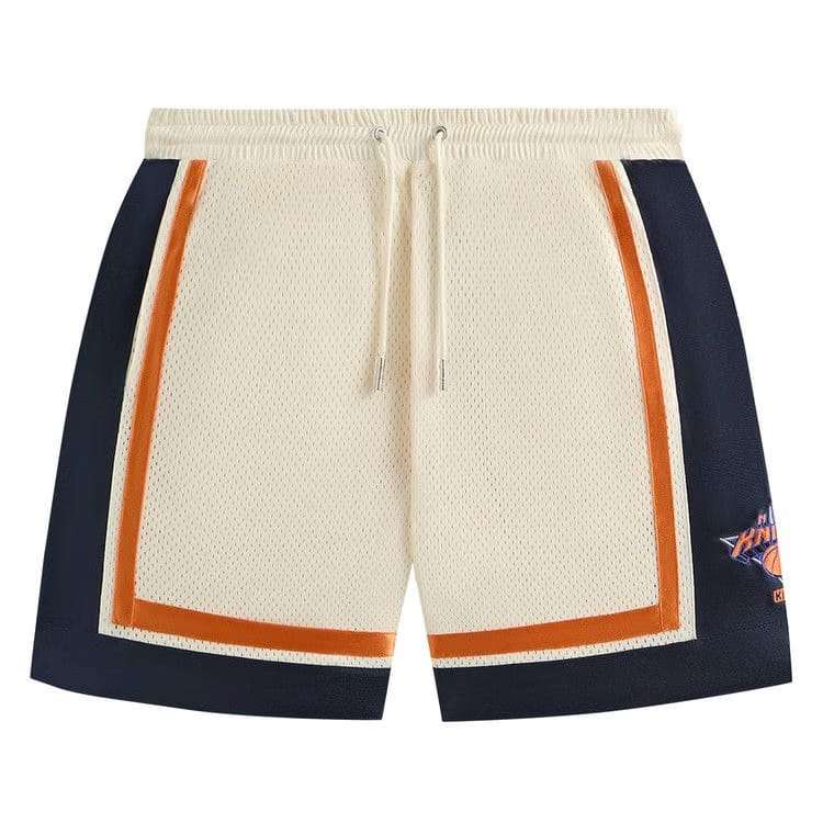 Kith For The New York Knicks Mesh Leon Shorts Sandrift