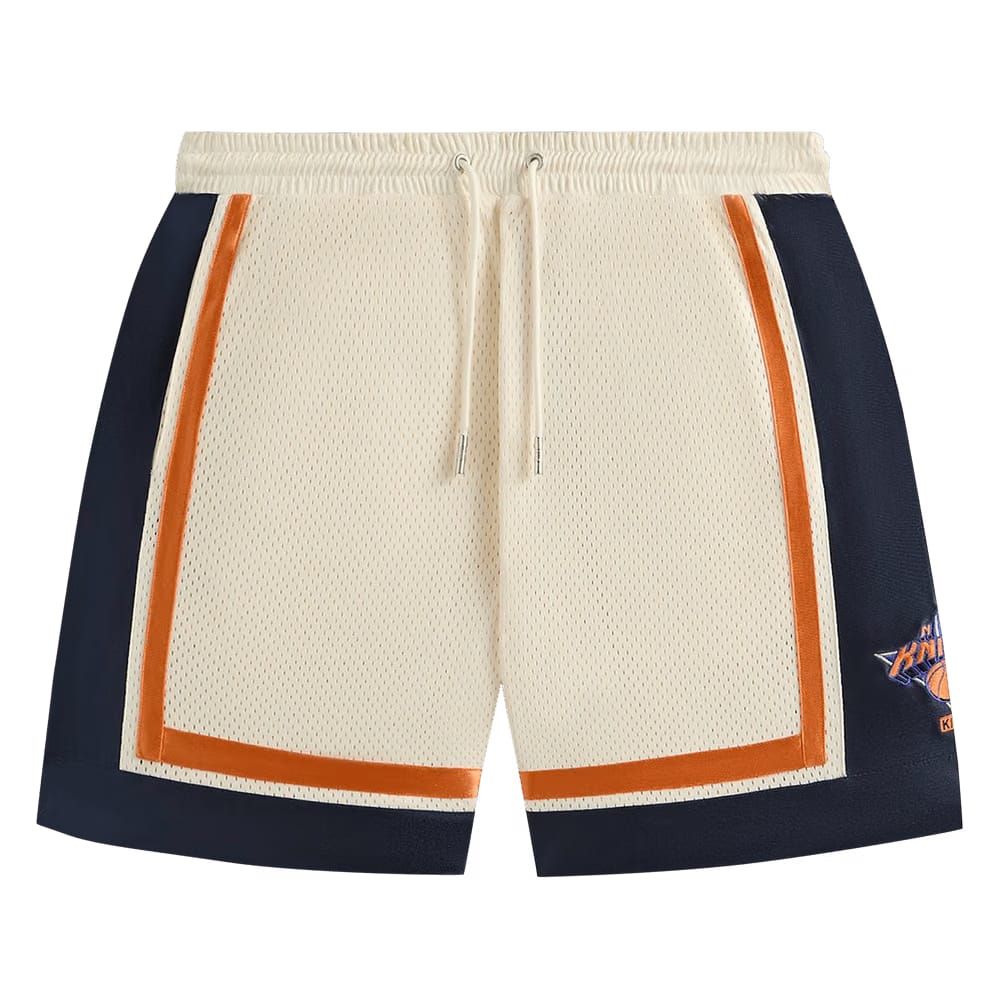 Kith For The New York Knicks Mesh Leon Shorts Sandrift