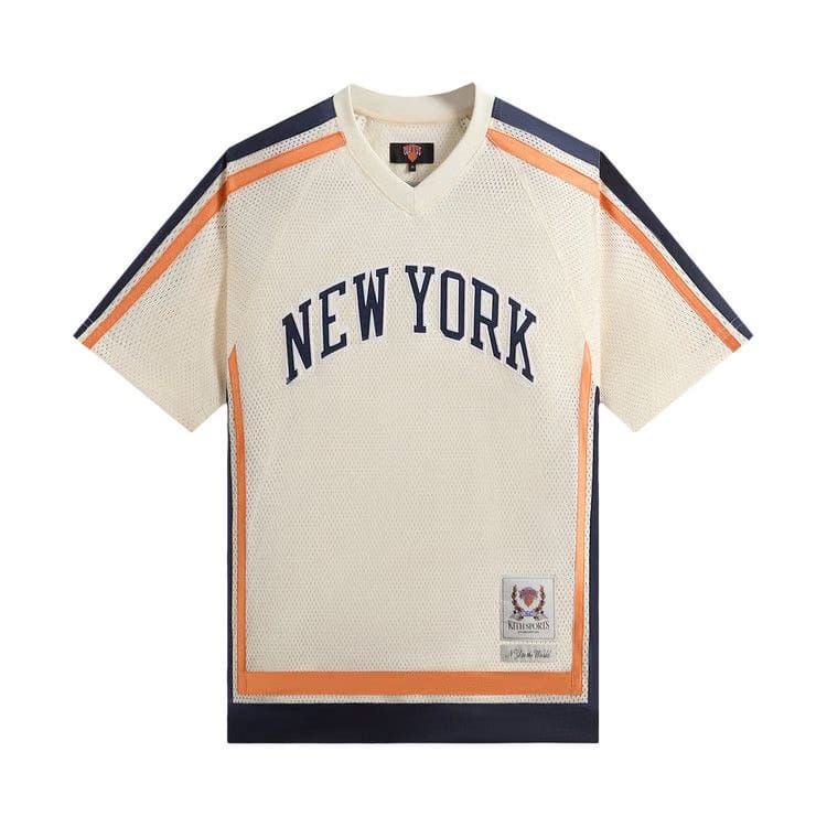 Kith For The New York Knicks Mesh Leon Top Sandrift