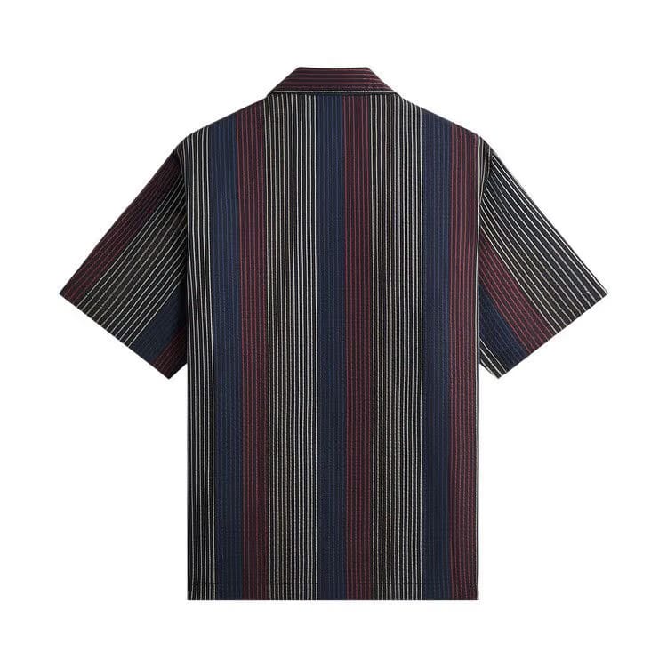 Kith Seersucker Boxy Collared Overshirt Nocturnal