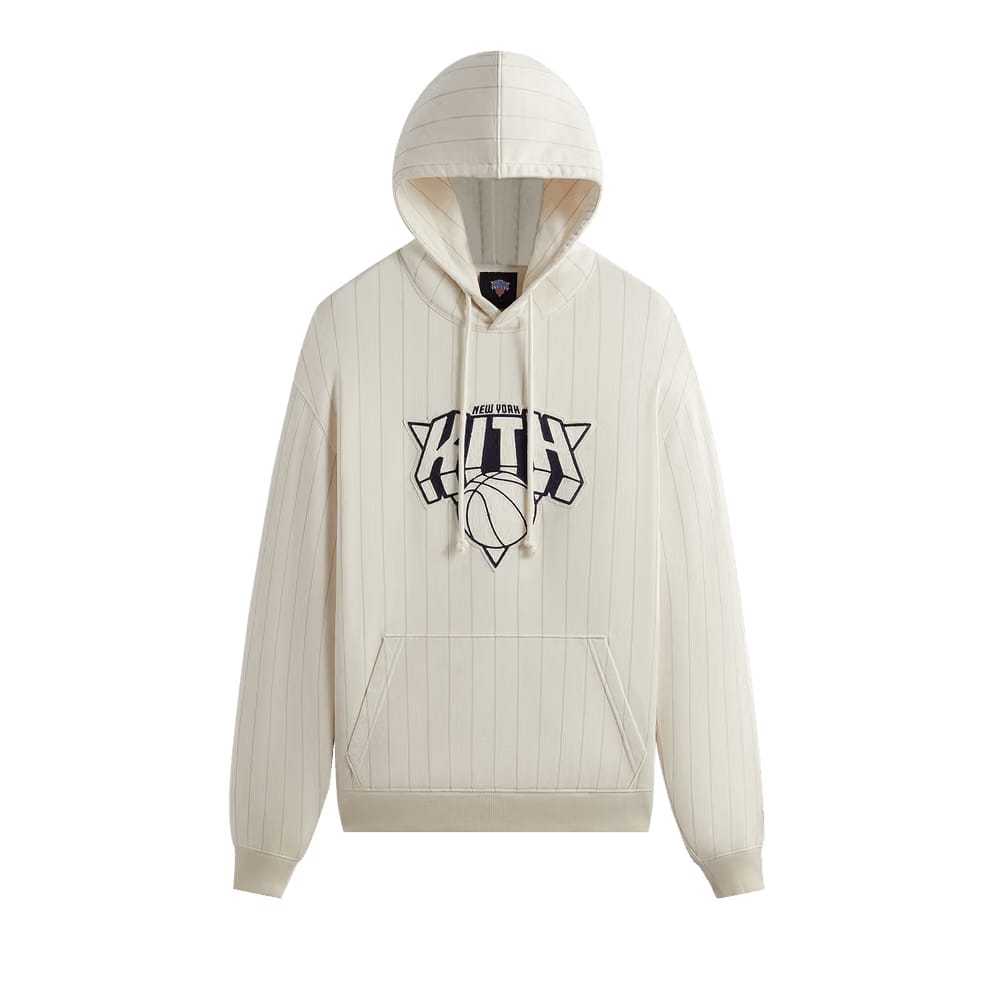 Kith For The New York Knicks NY Pinstripe Williams Iii Hoodie Sandrift