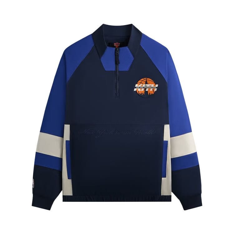Kith For The New York Knicks Nylon Quarter Zip Nocturnal