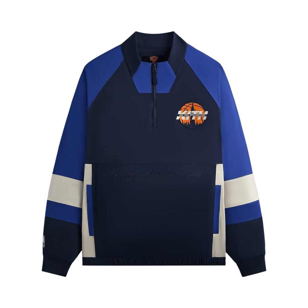 Kith For The New York Knicks Nylon Quarter Zip Nocturnal