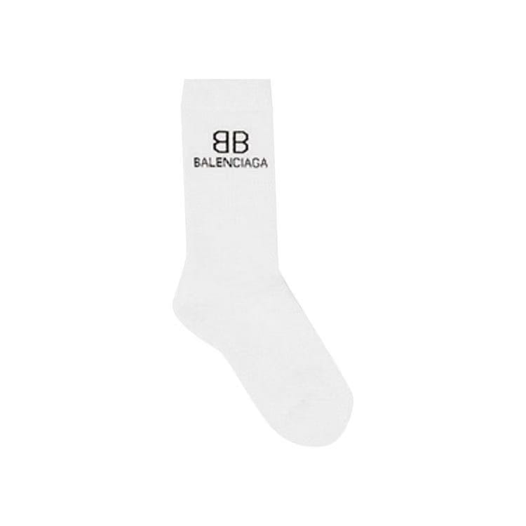 Balenciaga BB Socks White/Black