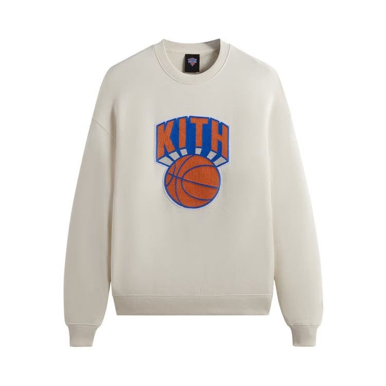 Kith For The New York Knicks Retro NY Nelson Crewneck Sandrift