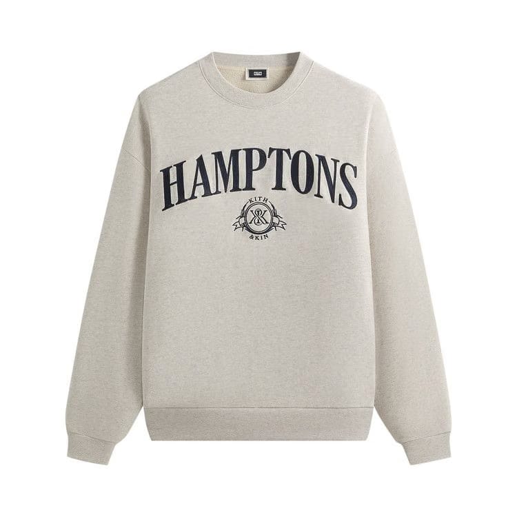 Kith Hamptons Nelson Crewneck Light Heather Grey