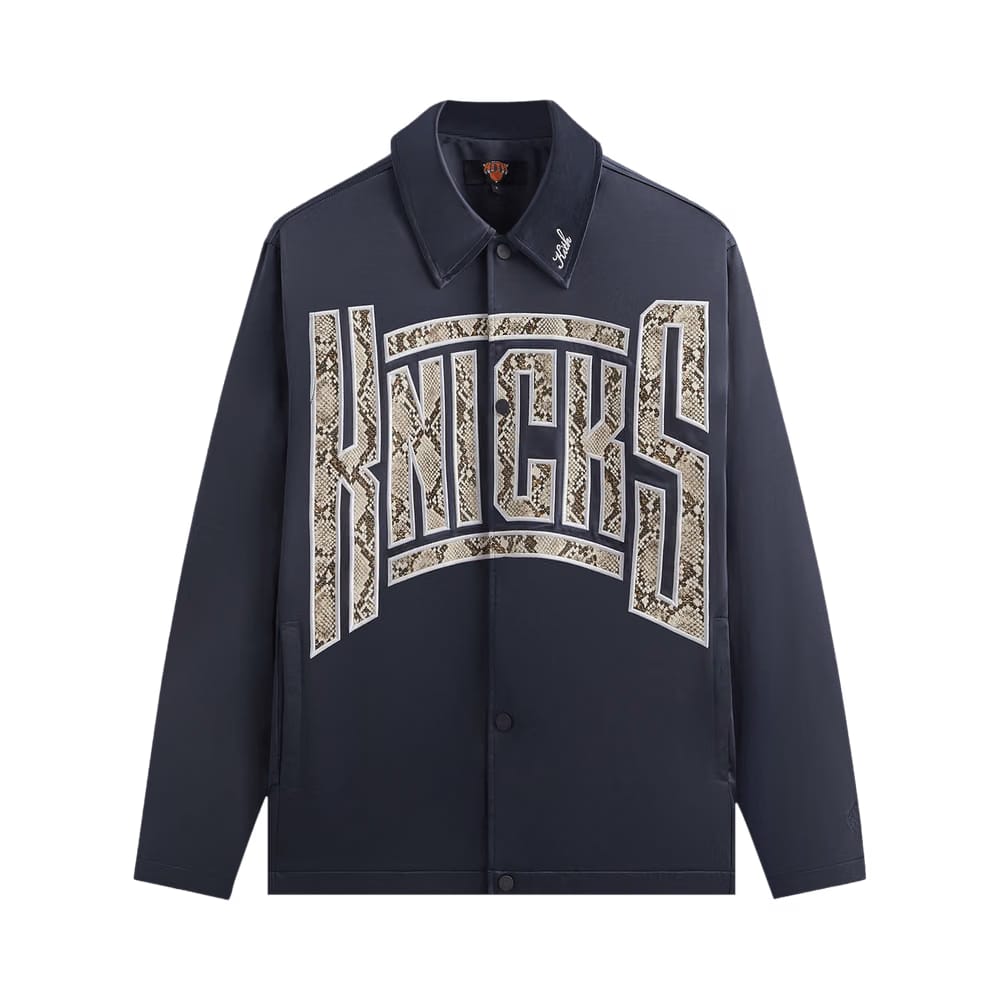 Kith For The New York Knicks Snap Front Coaches Jacket Nocturnal