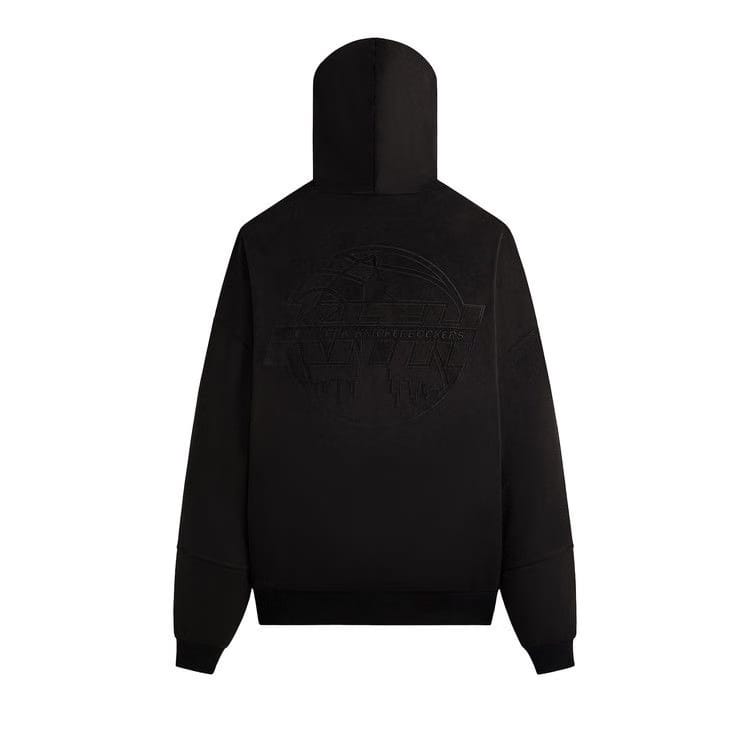 Kith For The New York Knicks Tonal Microsuede Braxton Hoodie Black