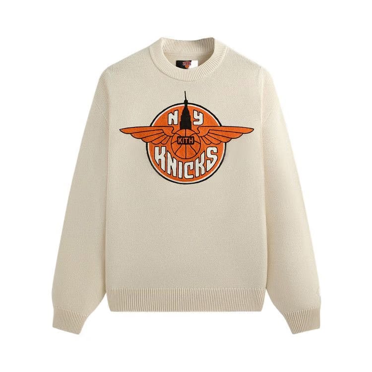 Kith For The New York Knicks Wings Lewis Sweater Sandrift