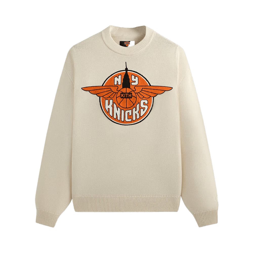 Kith For The New York Knicks Wings Lewis Sweater Sandrift