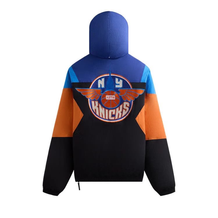 Kith For The New York Knicks Wings Quarter Zip Anorak Black