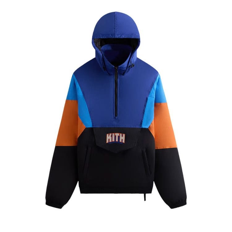 Kith For The New York Knicks Wings Quarter Zip Anorak Black