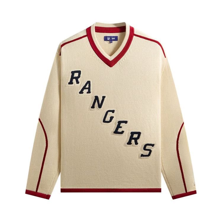 Kith For The New York Rangers Beau Sweater Sandrift