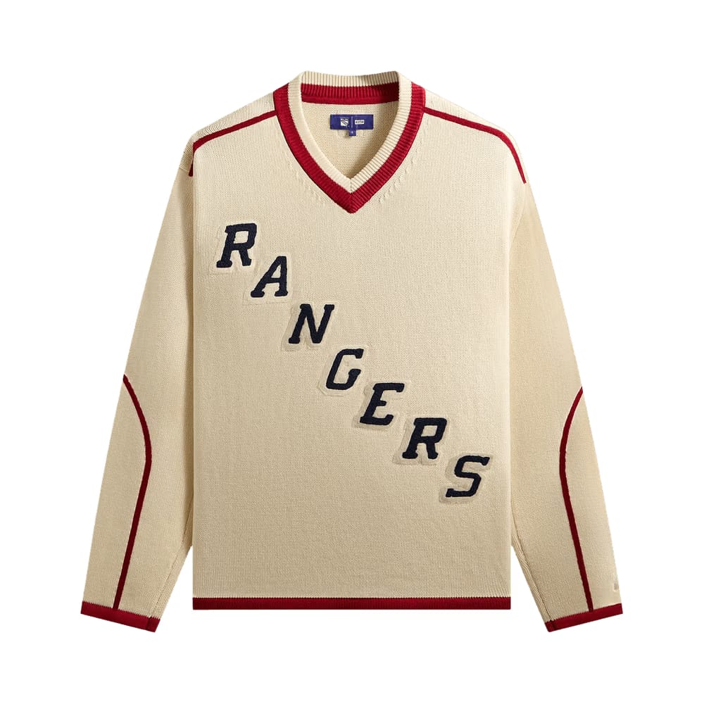 Kith For The New York Rangers Beau Sweater Sandrift