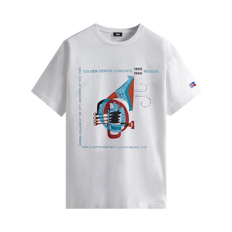 Kith x Russell Athletic For CUNY Queens College Jazz Vintage T-Shirt White