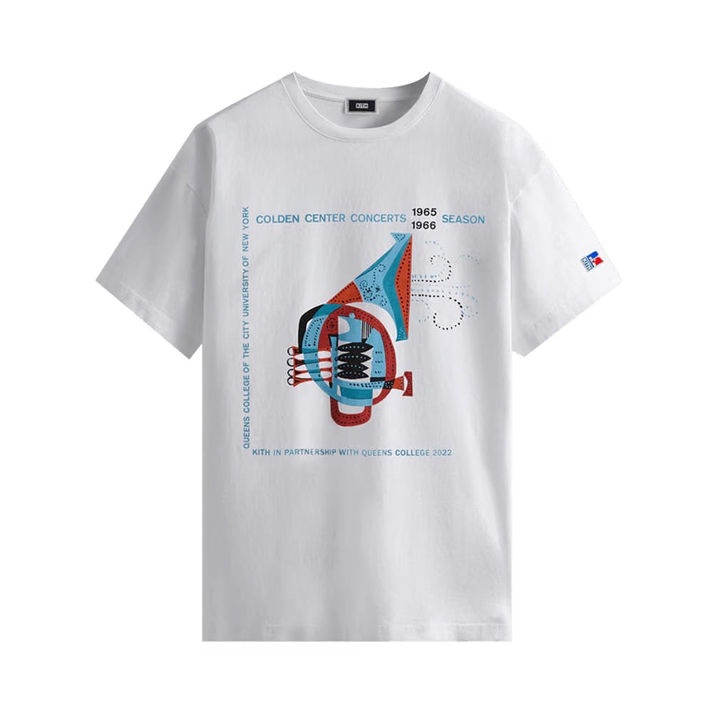 Kith x Russell Athletic For CUNY Queens College Jazz Vintage T-Shirt White