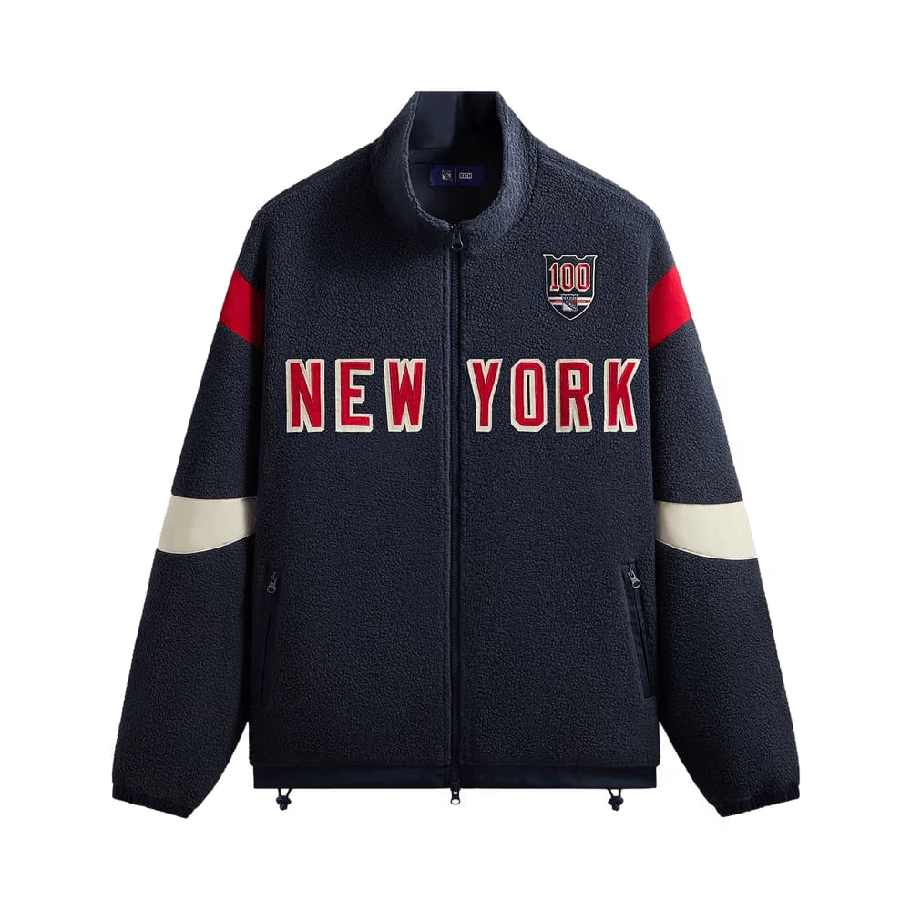 Kith For The New York Rangers Pinehurst Sherpa Jacket Nocturnal