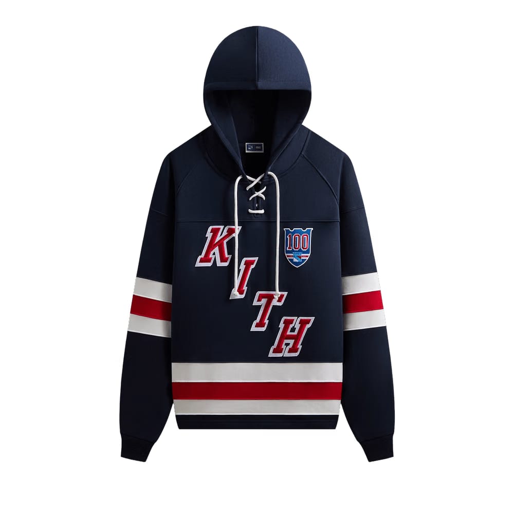 Kith For The New York Rangers Retro Delk Hoodie Nocturnal