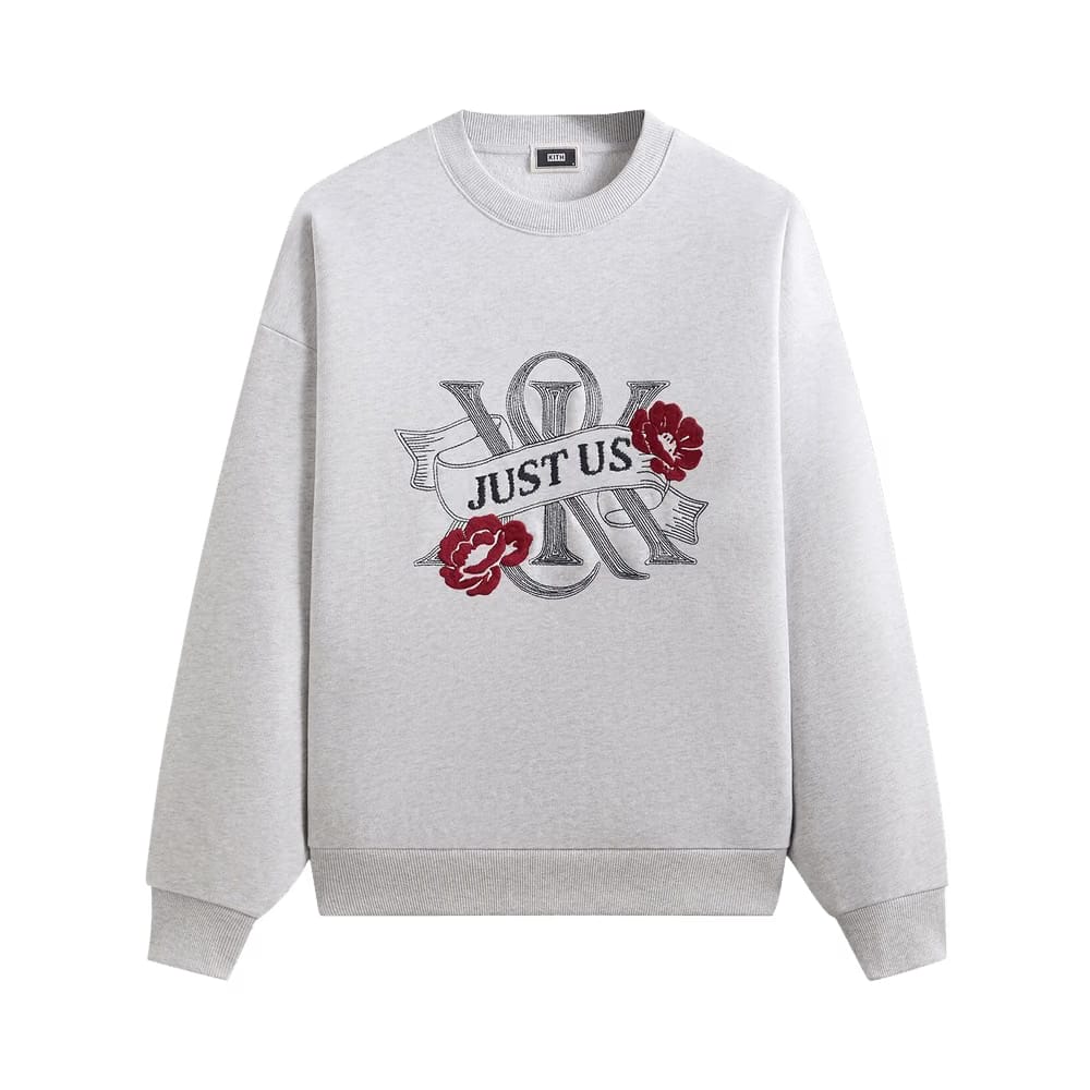 Kith Just Us Crewneck Light Heather Grey