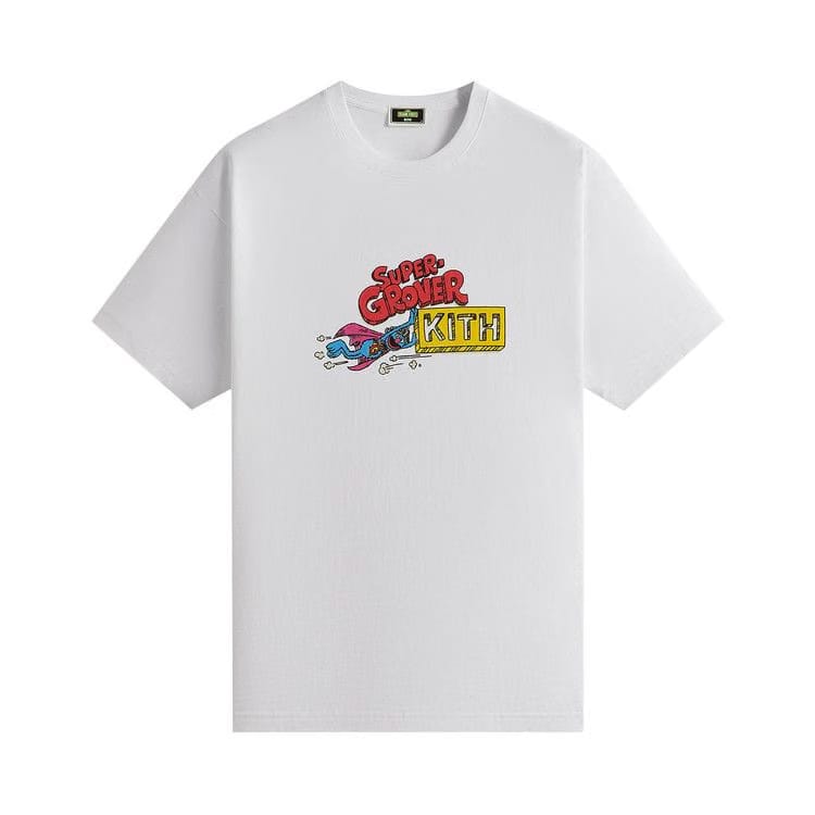 Kith x Sesame Street Super Grover Sketch T-Shirt White