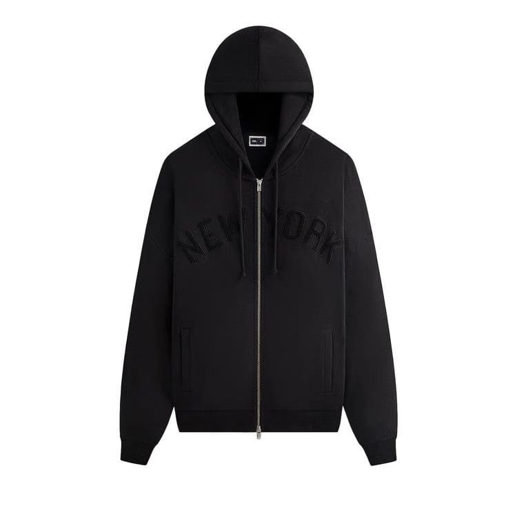 Kith For The New York Yankees Braxton Full Zip Hoodie Black