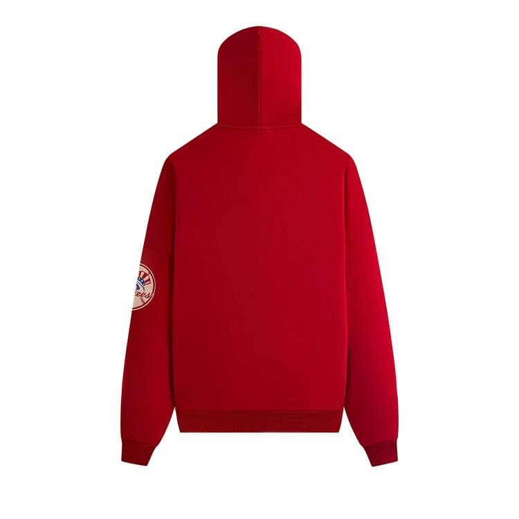 Kith For The New York Yankees Plush Fleece Cropped Braxton Hoodie Fame