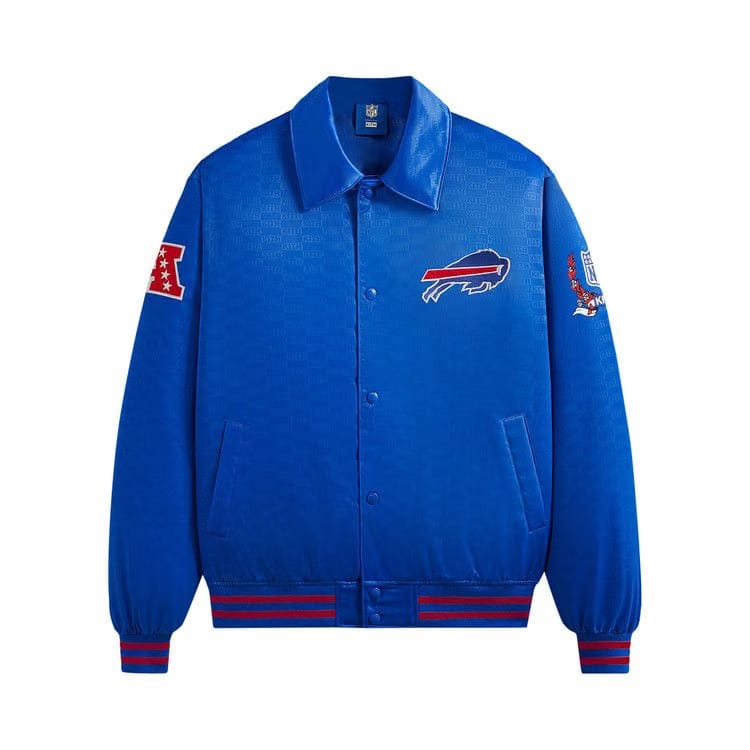 Kith For The NFL: Bills Satin Bomber Jacket Cyclone