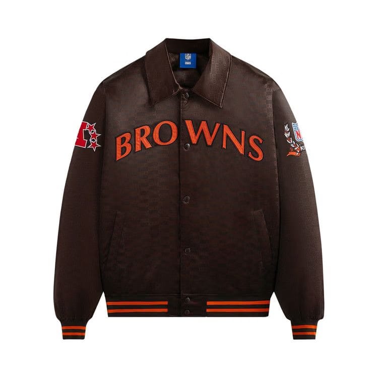 Kith For The NFL: Browns Satin Bomber Jacket Zoom