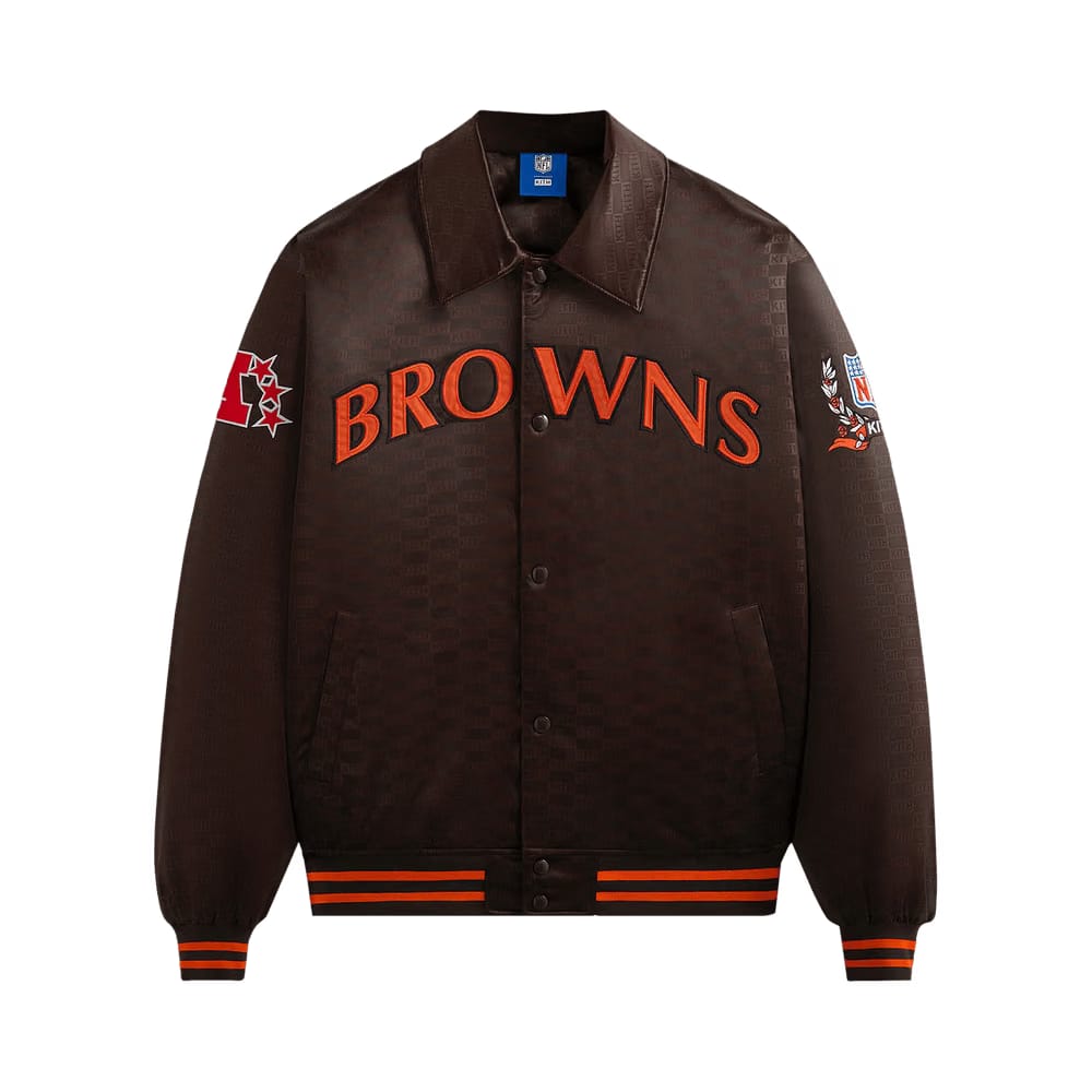 Kith For The NFL: Browns Satin Bomber Jacket Zoom