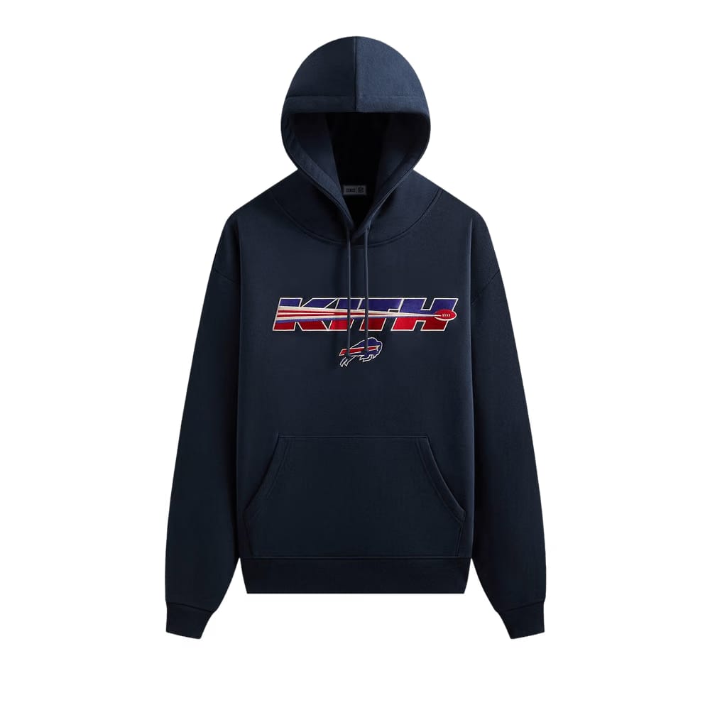 Kith For The NFL Buffalo Bills Vintage Nelson Hoodie Nocturnal