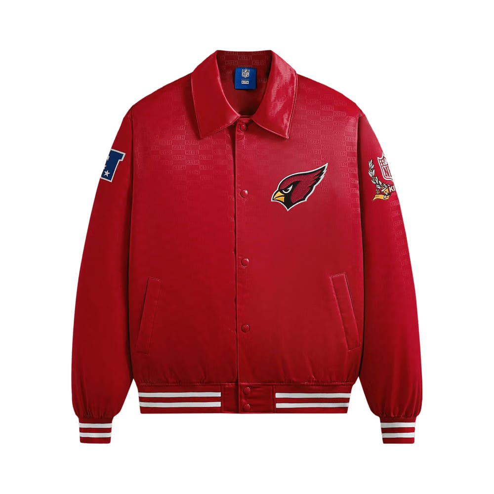 Kith For The NFL: Cardinals Satin Bomber Jacket Modified