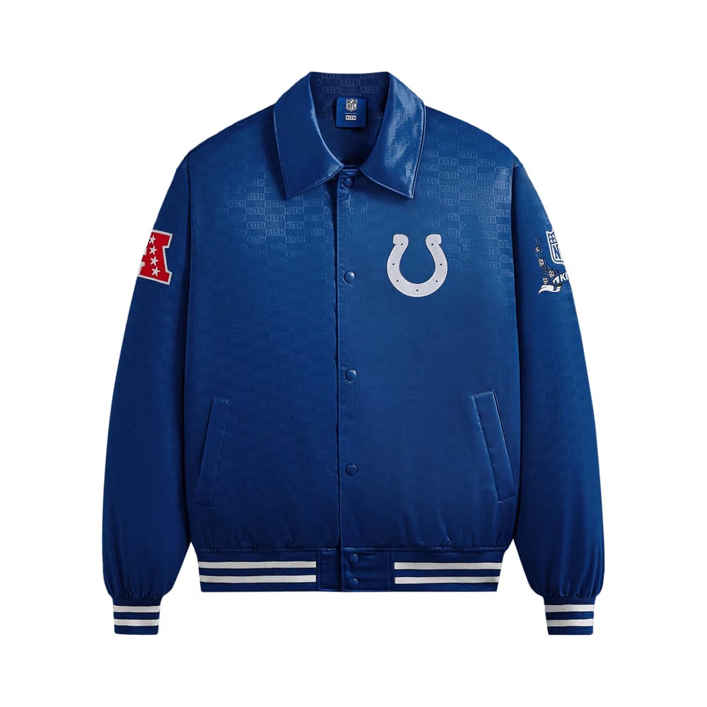 Kith For The NFL: Colts Satin Bomber Jacket Entice