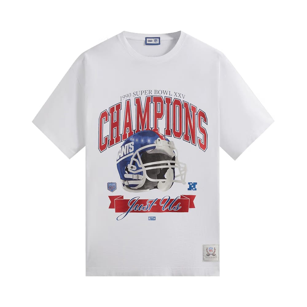 Kith For The NFL: Giants Superbowl Vintage T-Shirt White