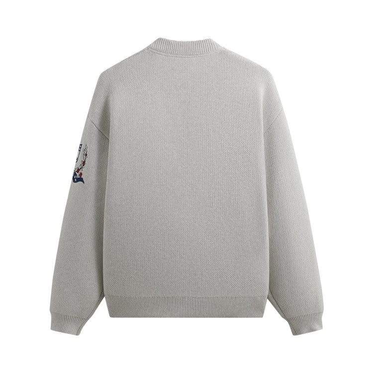 Kith For The NFL: Giants Chunky Cotton Sweater Light Heather Grey