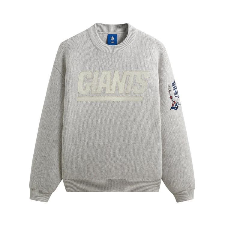 Kith For The NFL: Giants Chunky Cotton Sweater Light Heather Grey