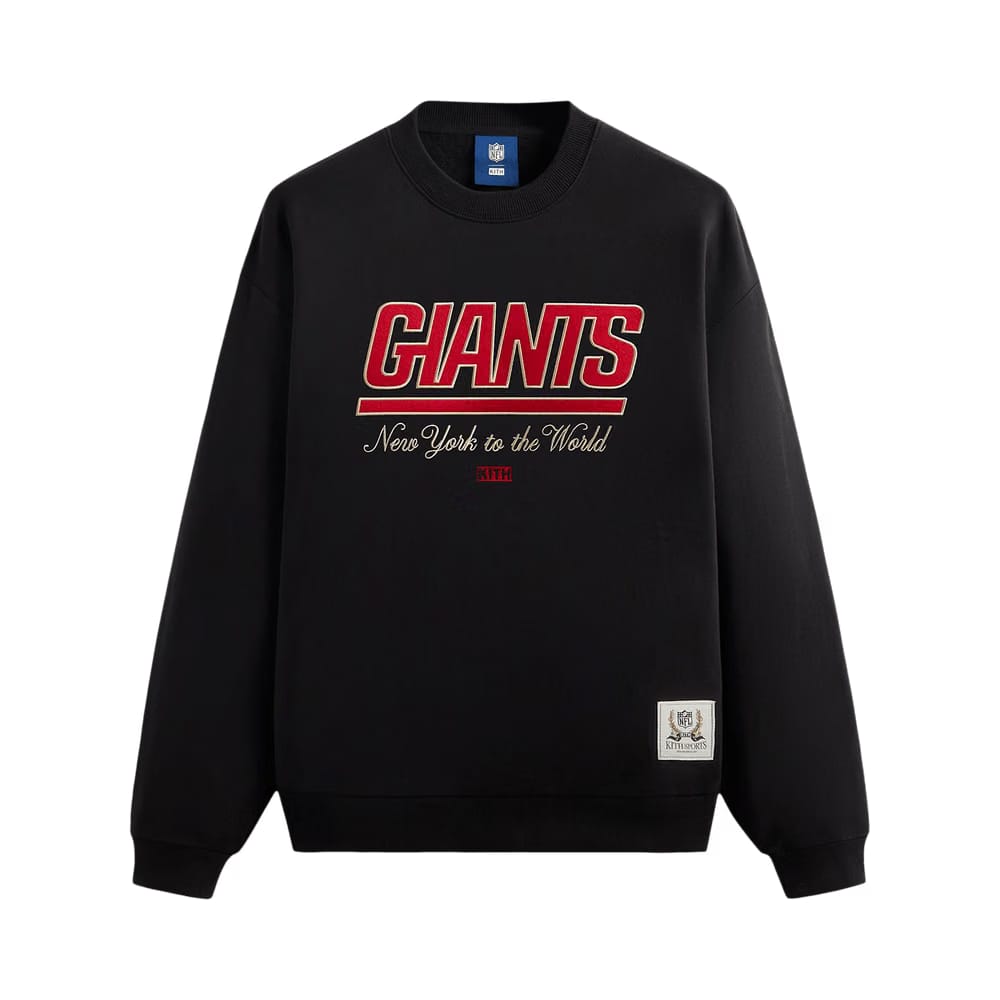 Kith For The NFL: Giants Nelson Vintage Crewneck Black
