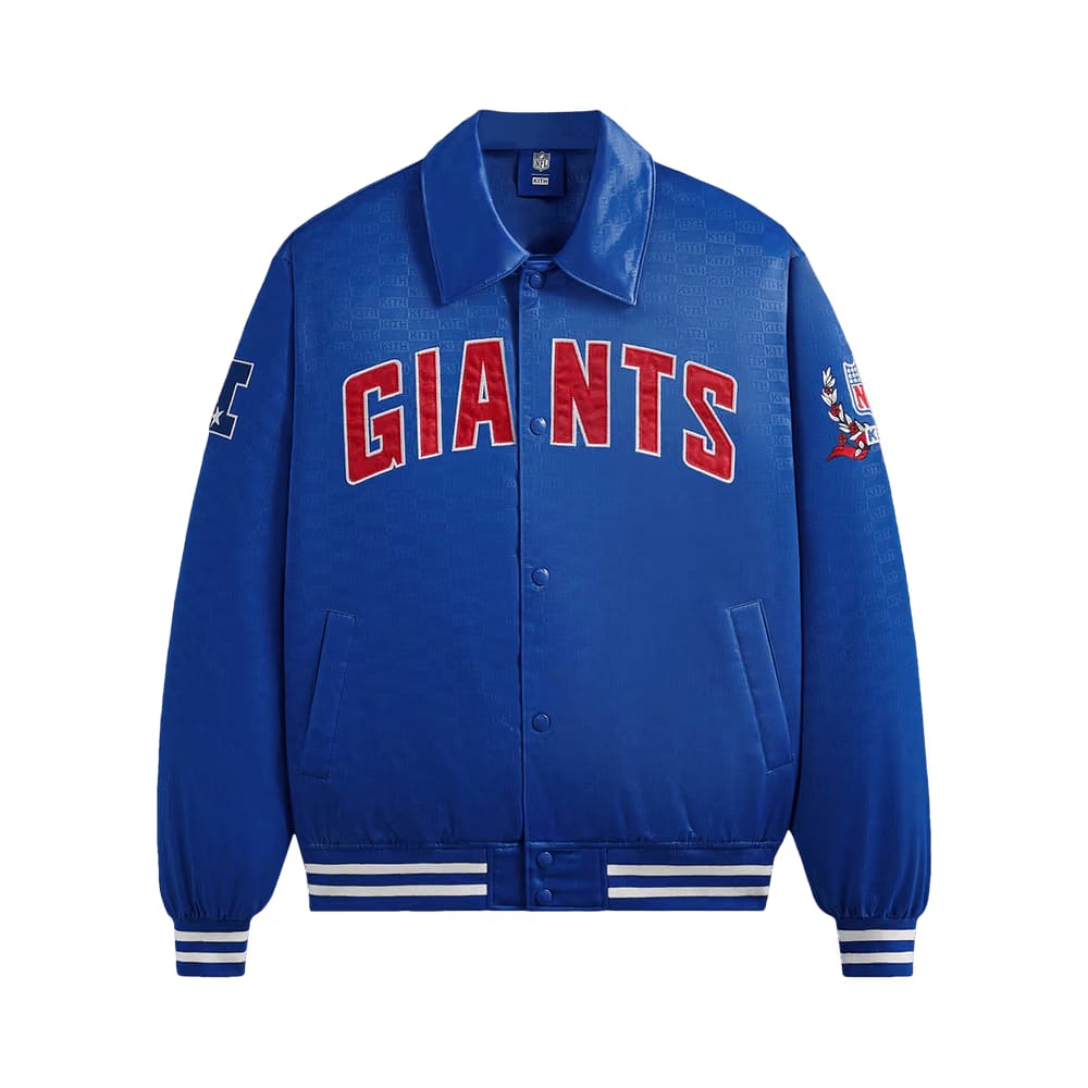 Kith For The NFL: Giants Satin Bomber Jacket Current