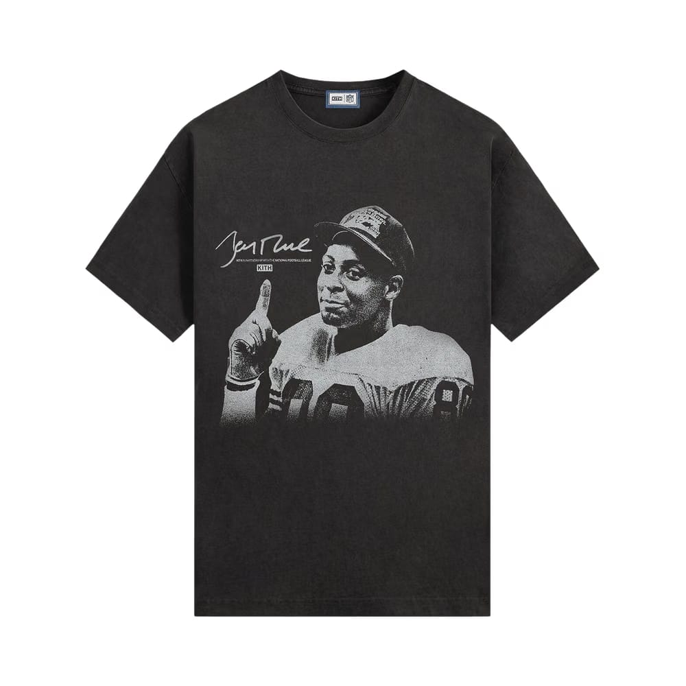 Kith For The NFL Jerry Rice Vintage Jones T-Shirt Black