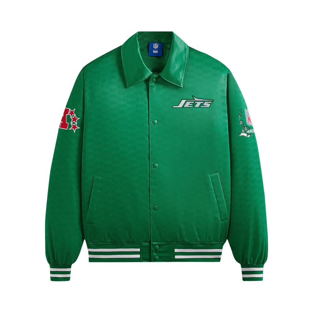 Kith For the NFL: Jets Satin Bomber Jacket Luna