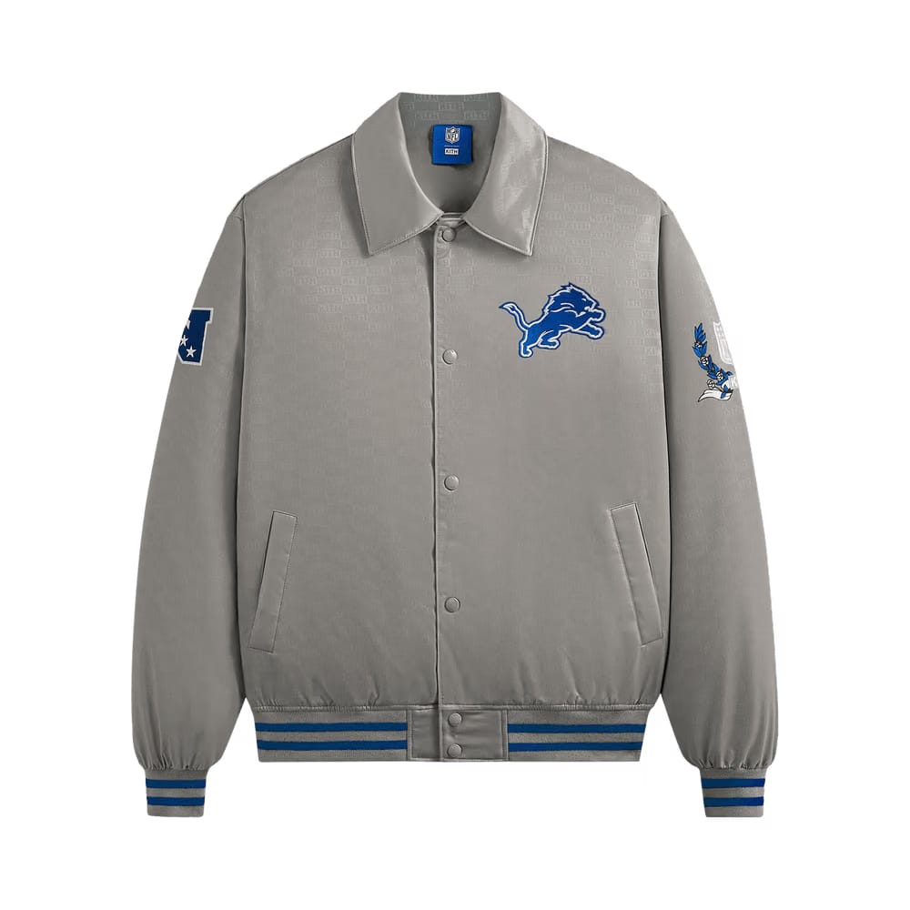 Kith For The NFL: Lions Satin Bomber Jacket Chain