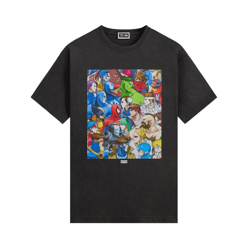Kith x Marvel vs. Capcom Clash Of Super Heroes Vintage T-Shirt Black