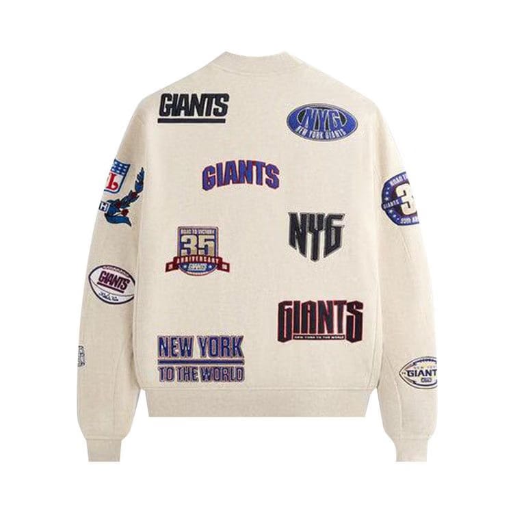 Kith For The NFL New York Giants Marvin Bomber Jacket Sandrift