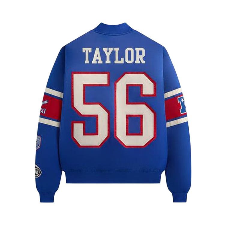 Kith For The NFL New York Giants Satin Bomber Jacket Current