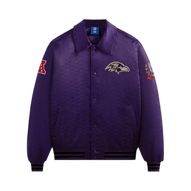 Kith For The NFL: Ravens Satin Bomber Jacket Traveler