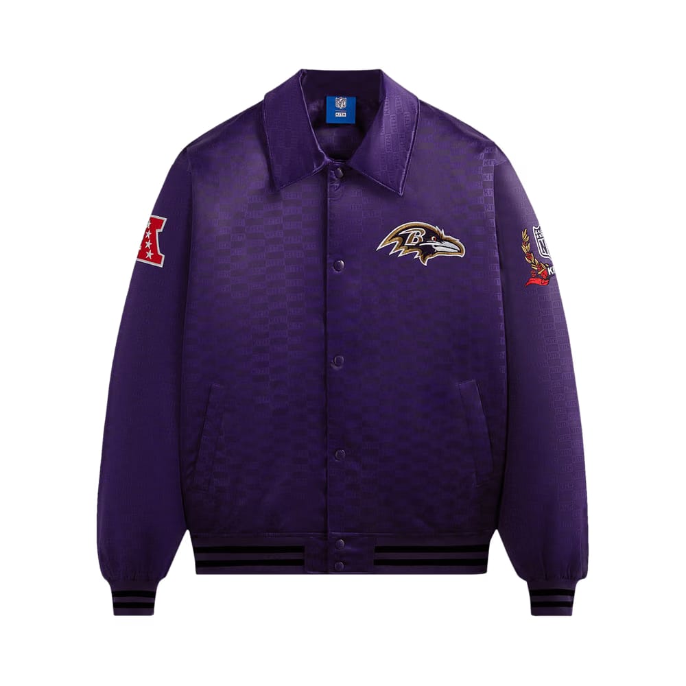 Kith For The NFL: Ravens Satin Bomber Jacket Traveler
