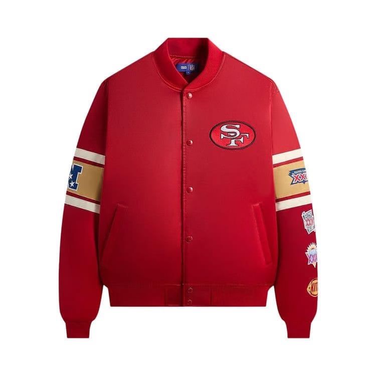 Kith For The NFL San Francisco 49ers Satin Bomber Jacket Present